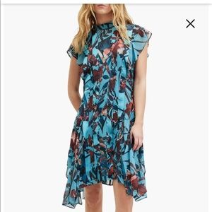 Allsaints Fleur Batu Handkerchief Hem Dress US size 6